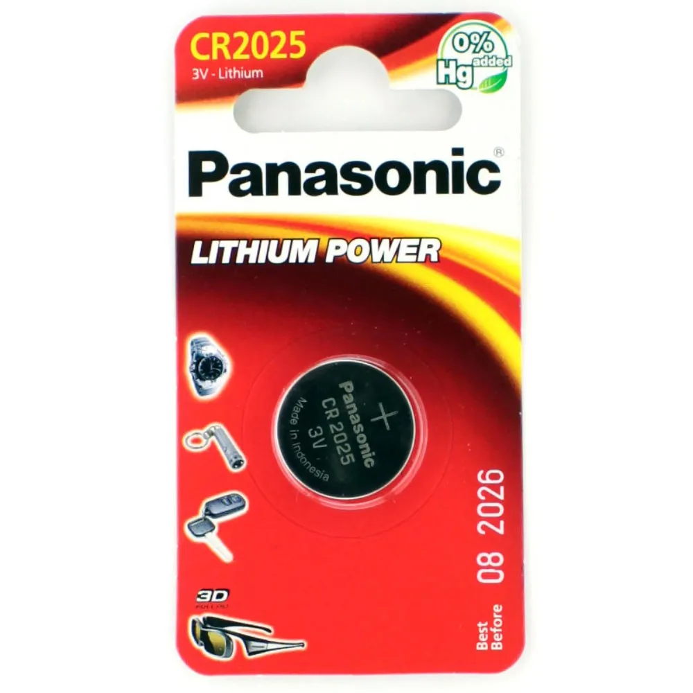 Батарейка дисковая литиевая PANASONIC CR-2025/1B