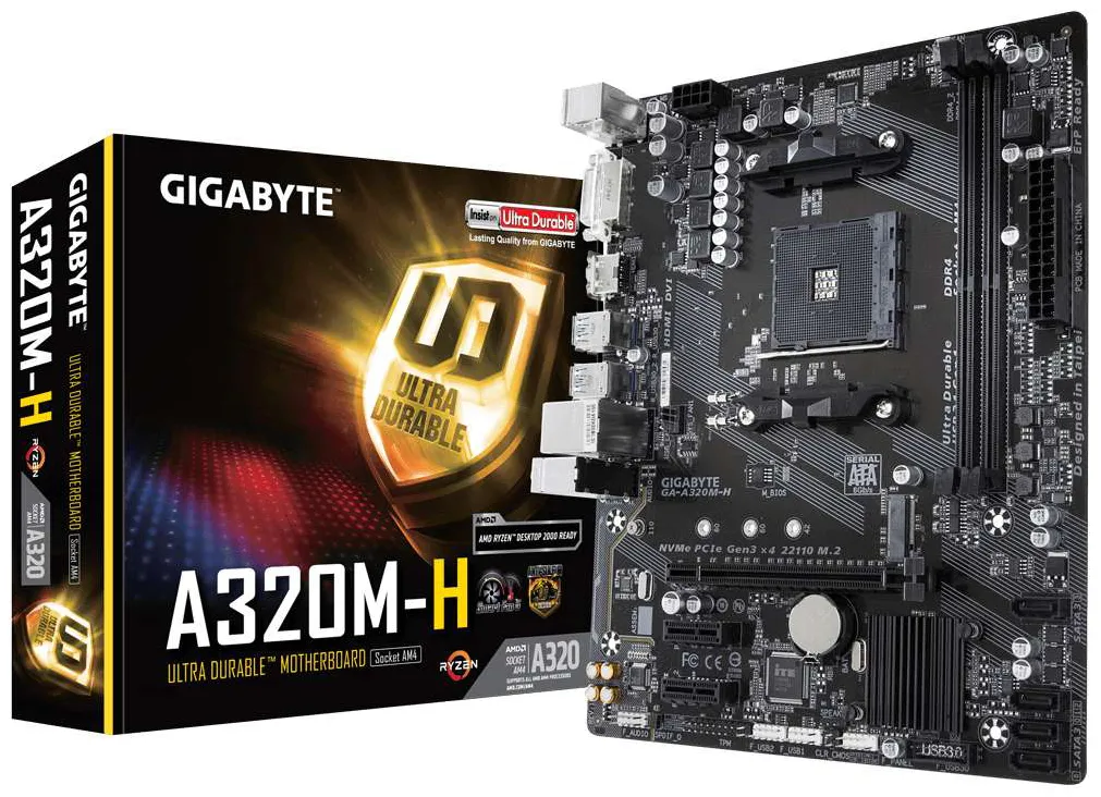 Материнская плата Gigabyte GA-A320M-H
