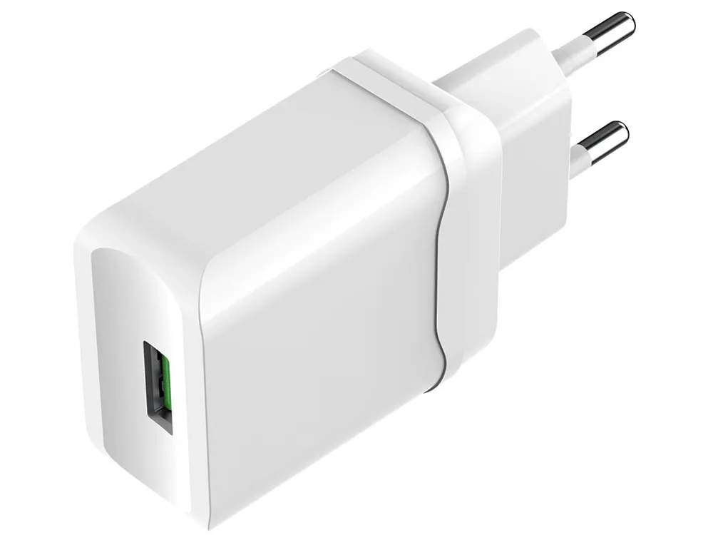Зарядное устройство сетевое Olmio СЗУ 18W USB 3A QC3.0 белый