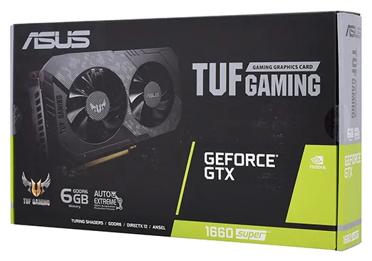 Видеокарта 6 GB ASUS GTX 1660 SUPER TUF GTX1660S-6G-GAMING
