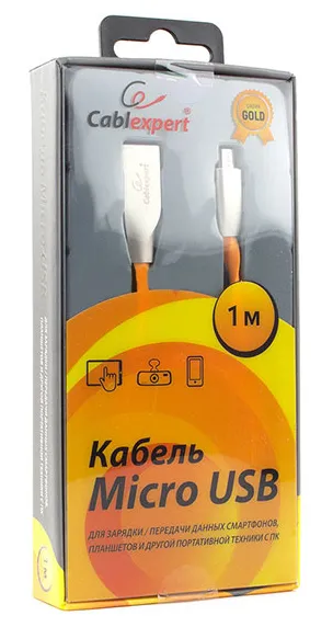 Кабель USB Type A-micro USB Cablexpert CC-G-mUSB01O-1M