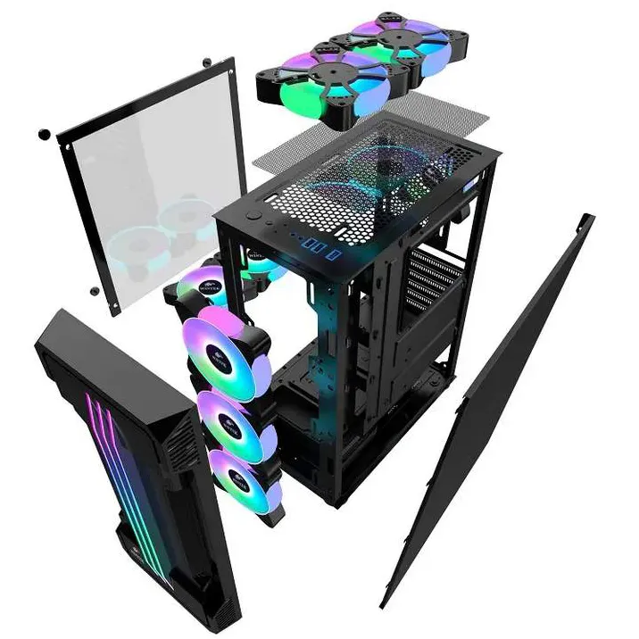 Корпус для ПК Wintek Flame-V2 D537-B TG Black