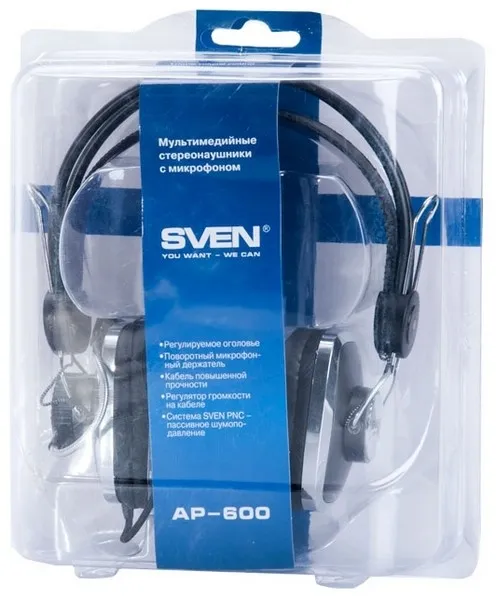 Гарнитура Sven AP-600 Black