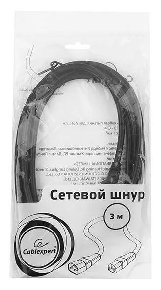 Кабель питания, Cablexpert PC-189-1-3M, 3м