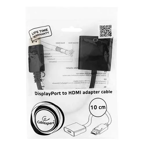 Переходник DisplayPort - HDMI Cablexpert A-DPM-HDMIF-002, OEM