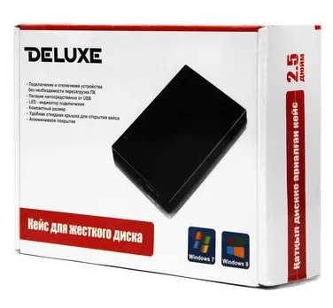 Внешний корпус HDD External 2,5" Deluxe DMR25-U3B black