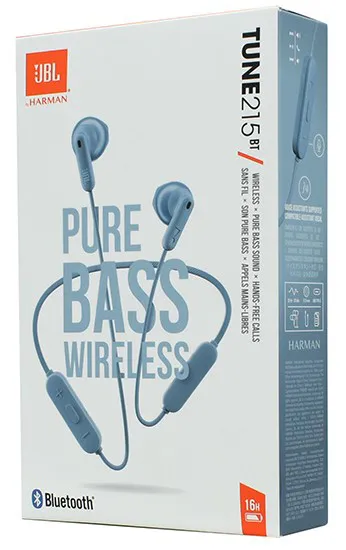Bluetooth Гарнитура JBL (by Harman) Tune 215BT blue