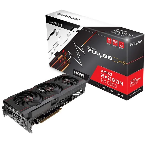 Видеокарта 16GB SAPPHIRE RX 6800 Pulse GAMING OC 11305-02-20G