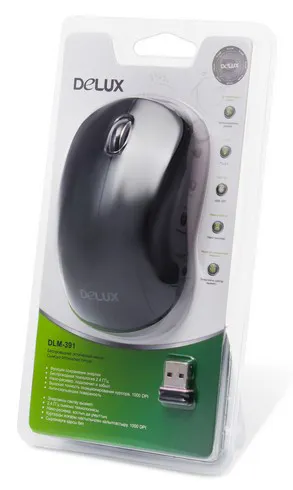 Компьютерная мышь Delux DLM-391OGB