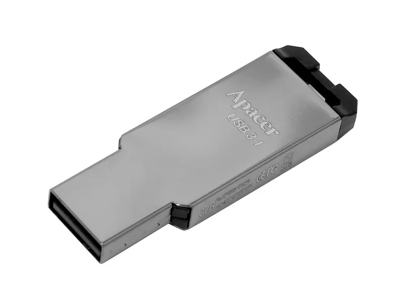 USB флешка 16GB Apacer AH360 AP16GAH360A-1 black nickel