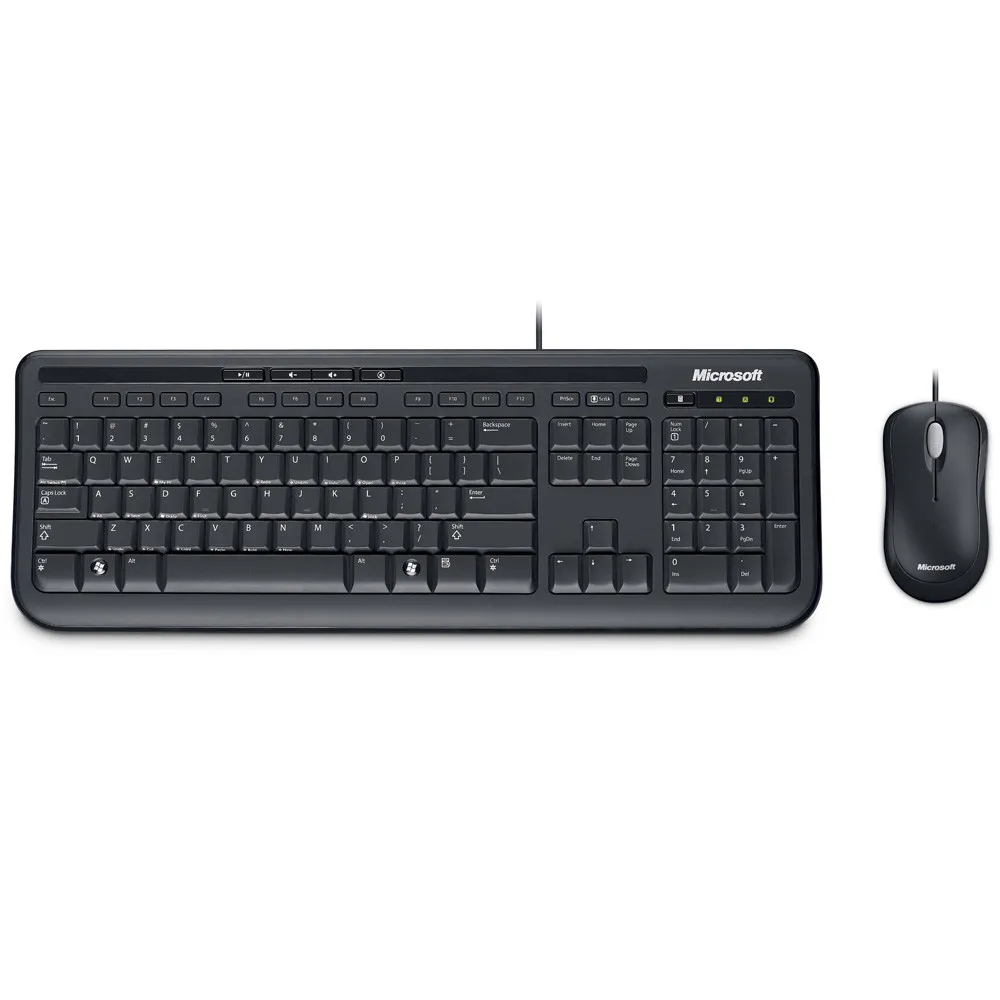 Клавиатура + мышь Microsoft Wired Desktop 600 black APB-00011