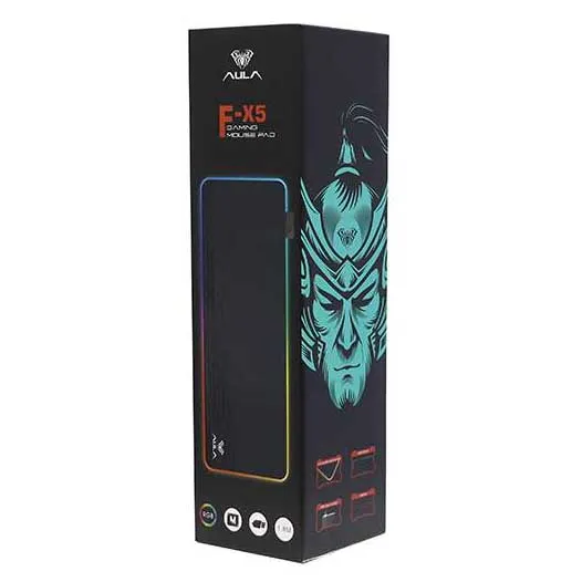 Коврик для мыши Aula F-X5 800x300mm USB RGB backlight black