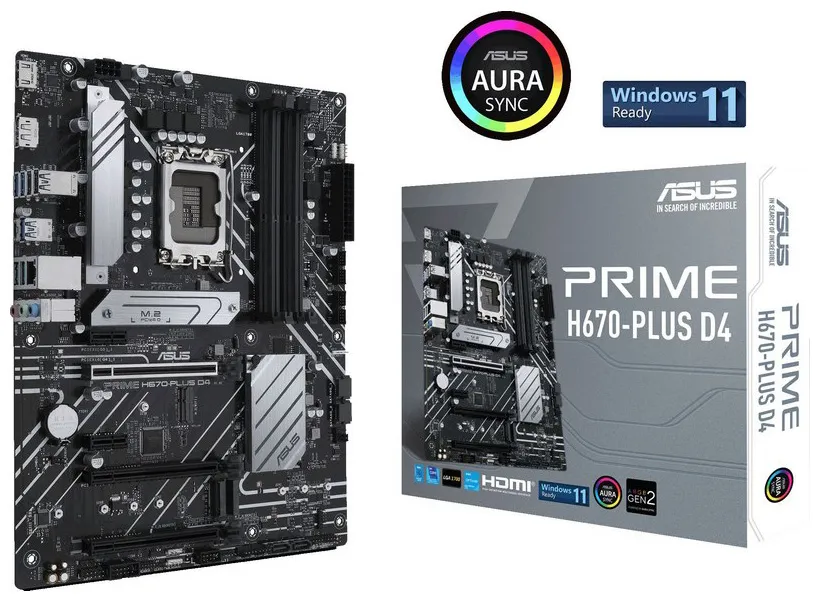 Материнская плата ASUS PRIME H670-PLUS D4
