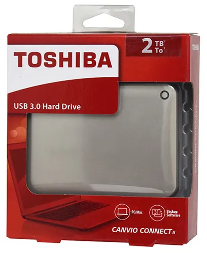 Внешний жесткий диск 2 TB Toshiba Stor.e Canvio Connect HDTC820EC3CA