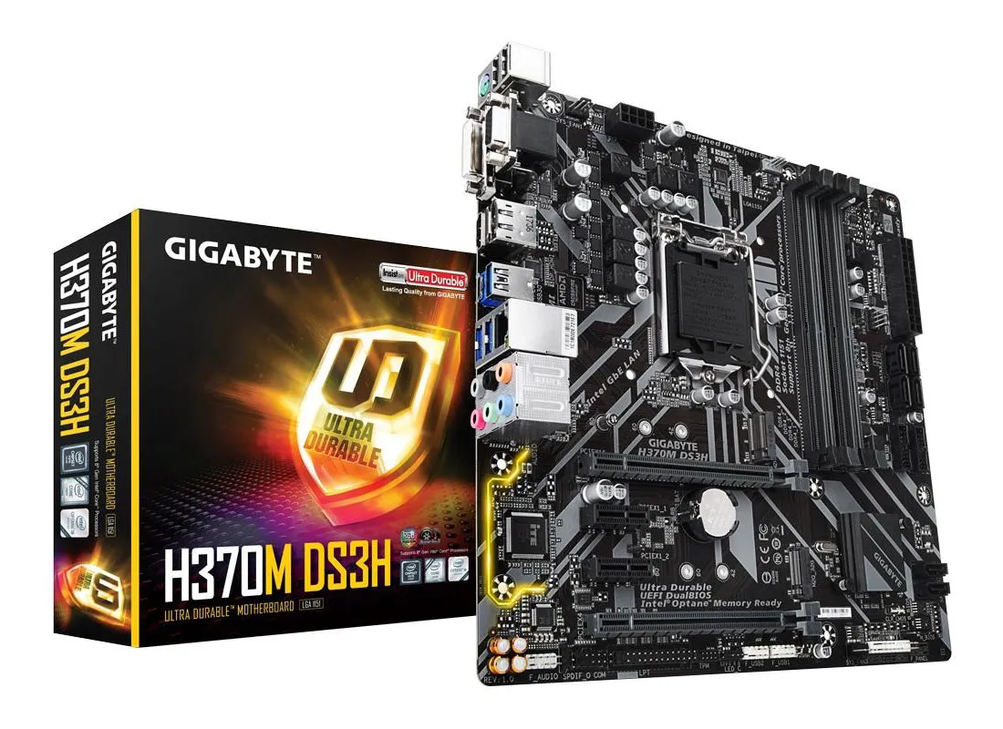 Материнская плата GIGABYTE H370M DS3H 1.0 GAH37MS3H-00-G