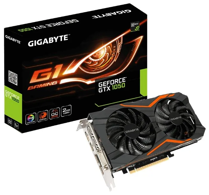Видеокарта Gigabyte GTX 1050 GV-N1050G1 GAMING-2GD