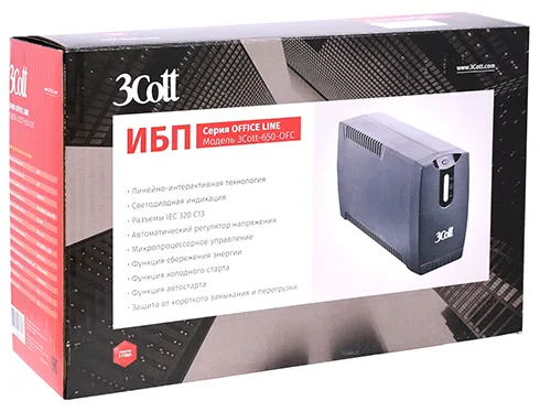 ИБП 3Cott 3Cott-650-OFC Office line
