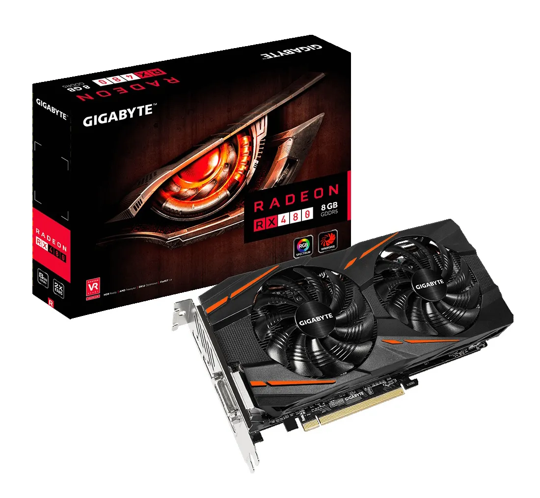 Видеокарта Gigabyte Radeon RX 480 GV-RX480WF2-8GD