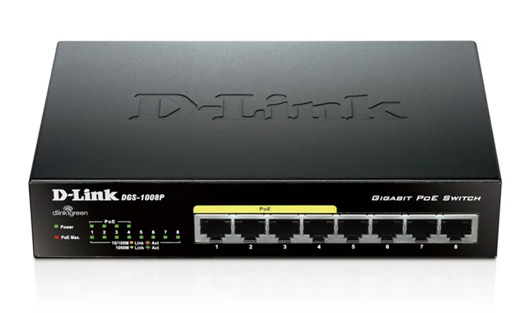 Коммутатор D-Link DGS-1008P/C1B
