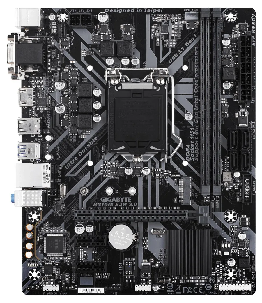 Материнская плата Gigabyte H310M S2H 2.0