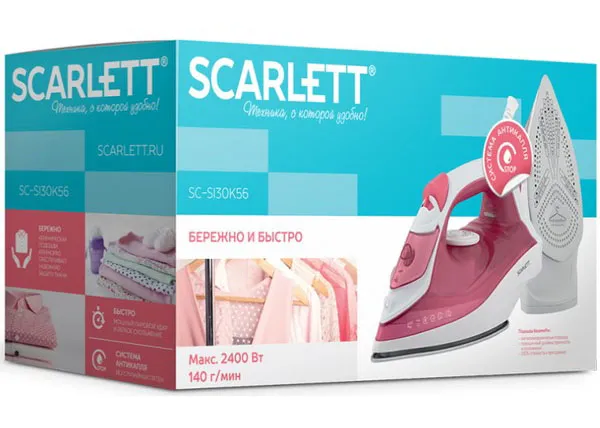 Утюг Scarlett SC-SI30K56 Розовый