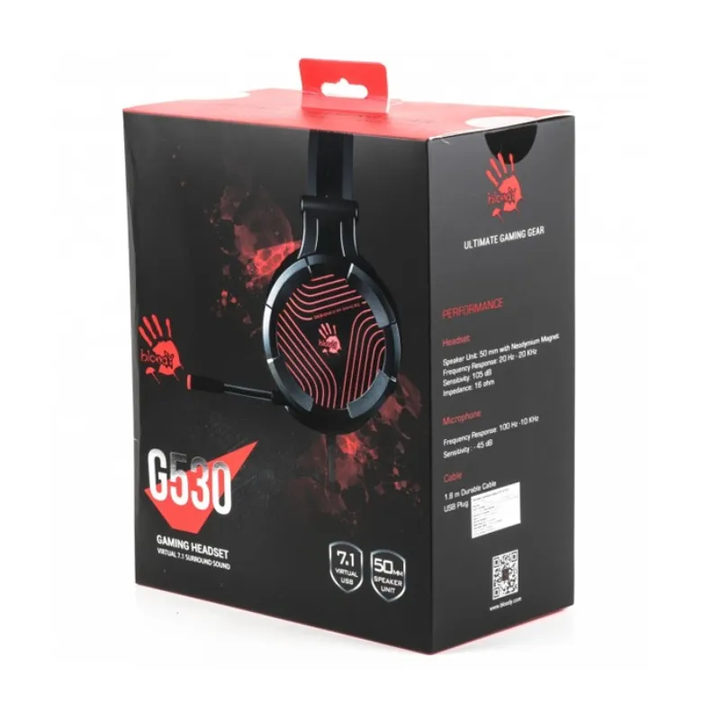 Наушники с микрофоном Bloody G530