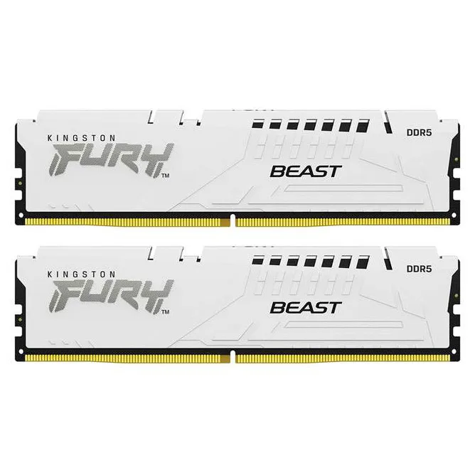 Оперативная память 32GB Kit Kingston FURY Beast White XMP KF552C40BWK2-32