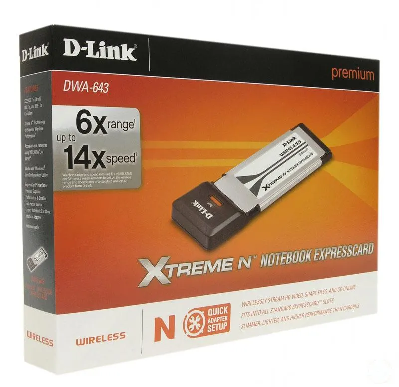 Адаптер беспроводной D-Link DWA-643