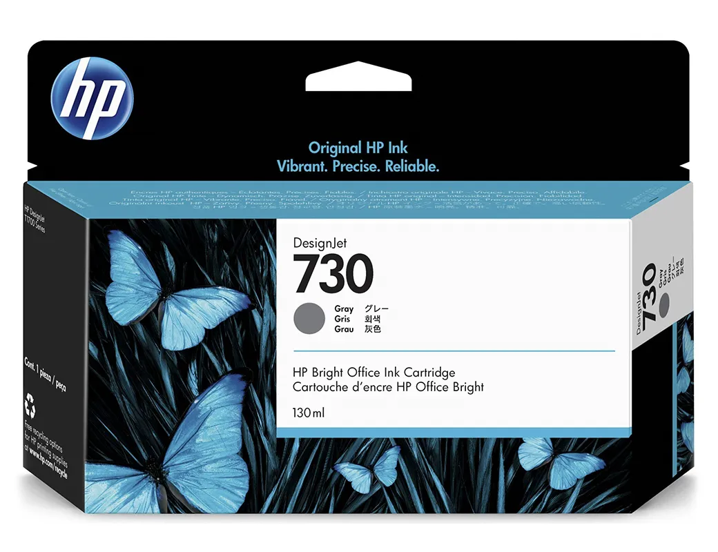 Картридж HP 730 Gray Ink p2v72a