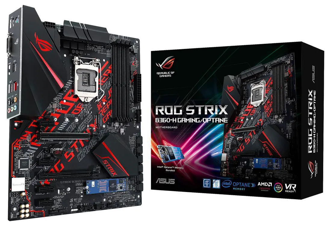 Материнская плата ASUS ROG STRIX B360-H GAMING/OPTANE