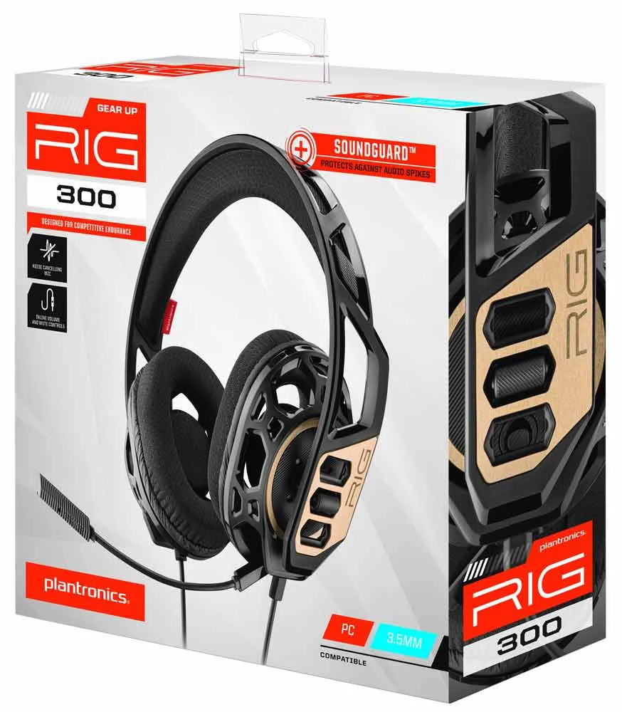 Наушники Plantronics RIG 300 Черный