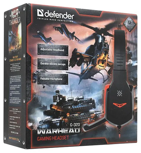 Гарнитура Defender Warhead G-320 black