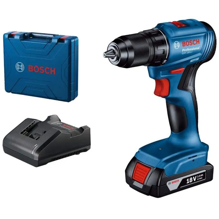 Дрель аккумуляторная Bosch GSR 185-LI 2 акк.