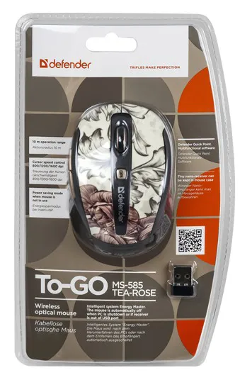 Компьютерная мышь Defender To-Go MS-585 Nano Tea-rose