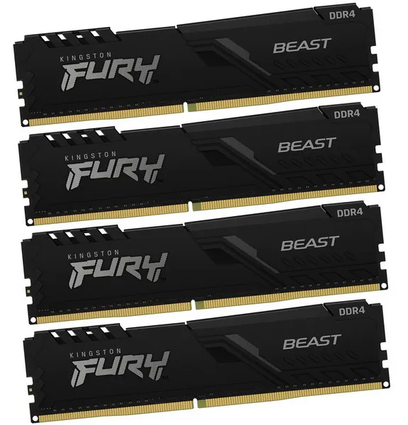 Оперативная память 128 GB kit Kingston Fury Beast KF436C18BBK4/128