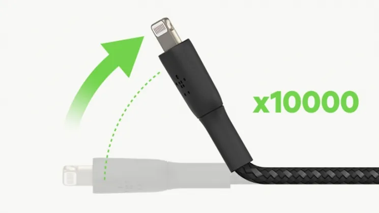 Кабель Belkin Lightning - USB-С, BRAIDED, 1m, black,