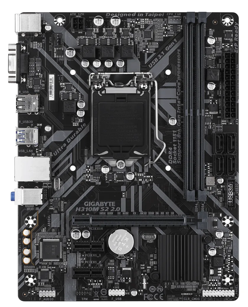 Материнская плата Gigabyte H310M S2 2.0