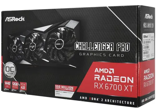 Видеокарта 12 GB ASRock RX 6700 XT CLP 12GB OC RX6700XT CLP 12GO
