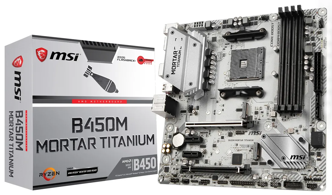 Материнская плата MSI B450M MORTAR TITANIUM