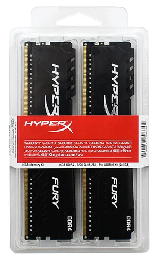 Оперативная память 16 GB kit Kingston HyperX Fury HX432C16FB3K2/16