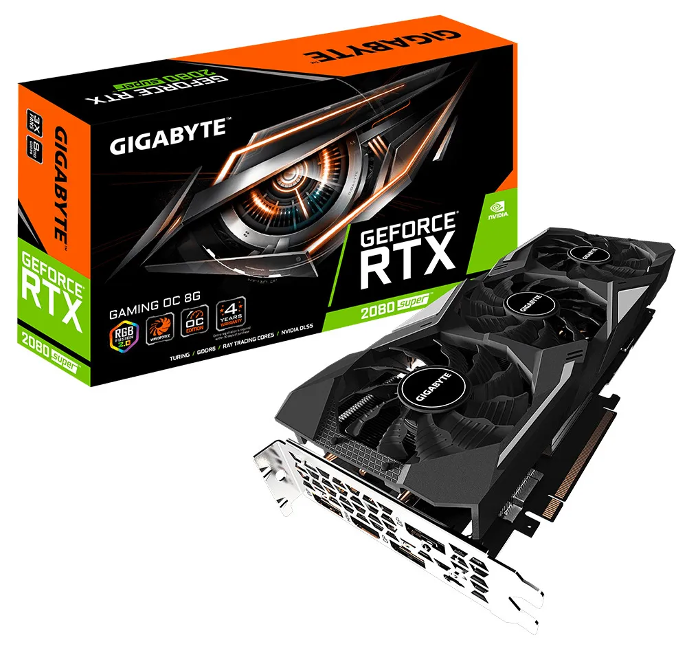Видеокарта 8GB Gigabyte RTX 2080 SUPER GV-N208SGAMING OC-8GC