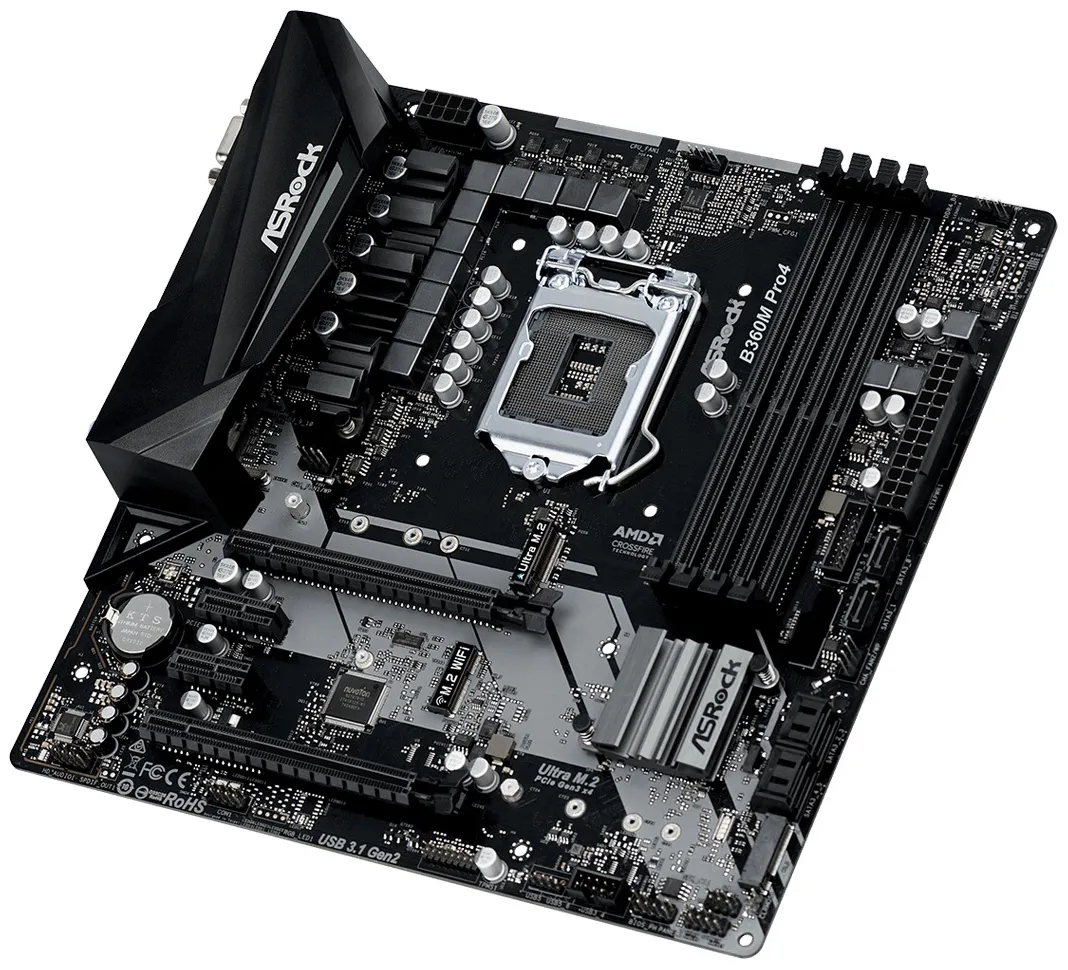 Материнская плата ASRock B360M PRO4