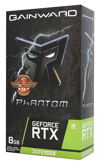 Видеокарта 8GB Gainward RTX 2070 SUPER Phantom NE6207SS19P2-1040P