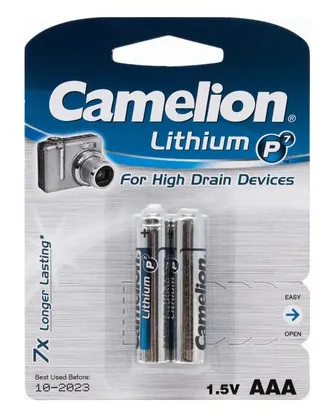Батарейка CAMELION Lithium P7 FR03-BP2