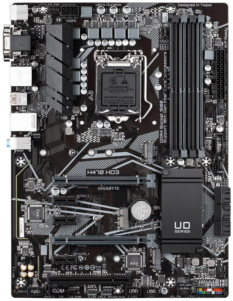 Материнская плата Gigabyte H470 HD3