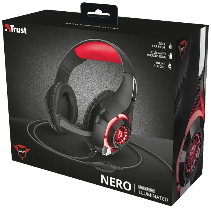 Наушники Trust GXT 313 Nero Illuminated Gaming Headset