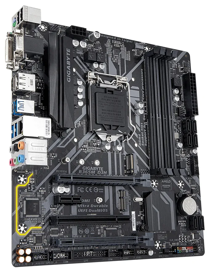 Материнская плата GIGABYTE B365M-D3H