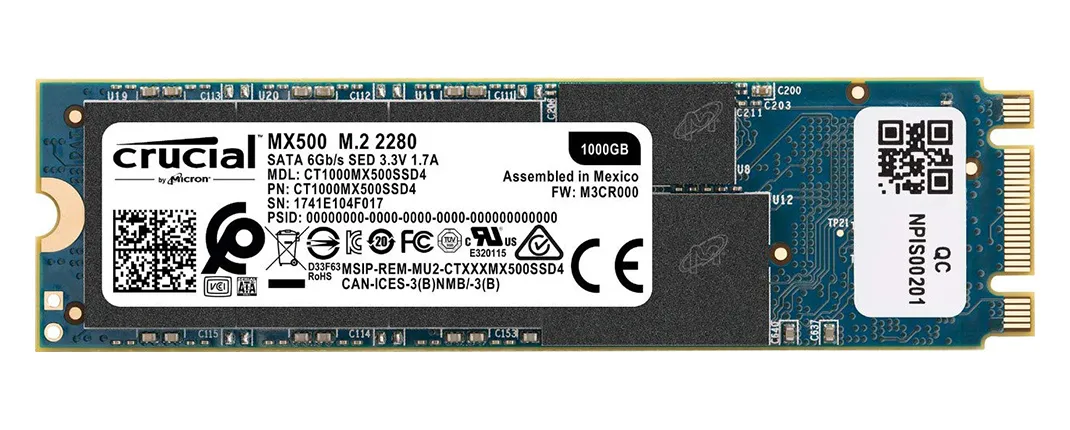 SSD накопитель 1000 Gb Crucial MX500 CT1000MX500SSD4N