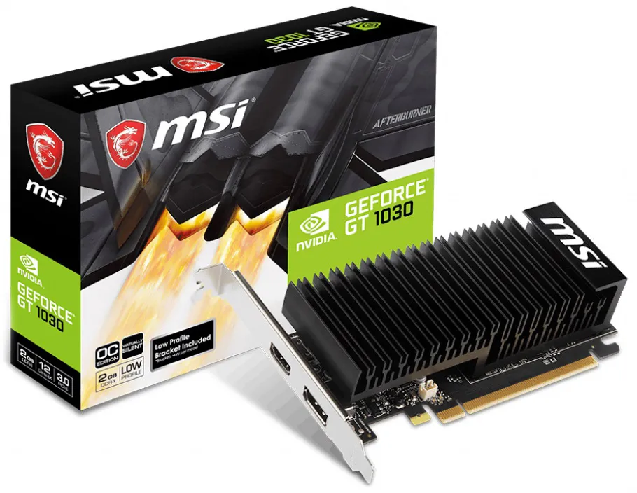 Видеокарта 2 GB MSI GeForce GT 1030 2GHD4 LP OC