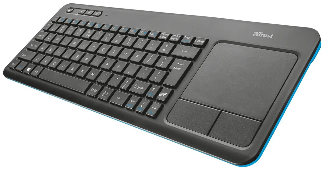 Клавиатура беспроводная Trust Veza Wireless Touchpad Keyboard RU